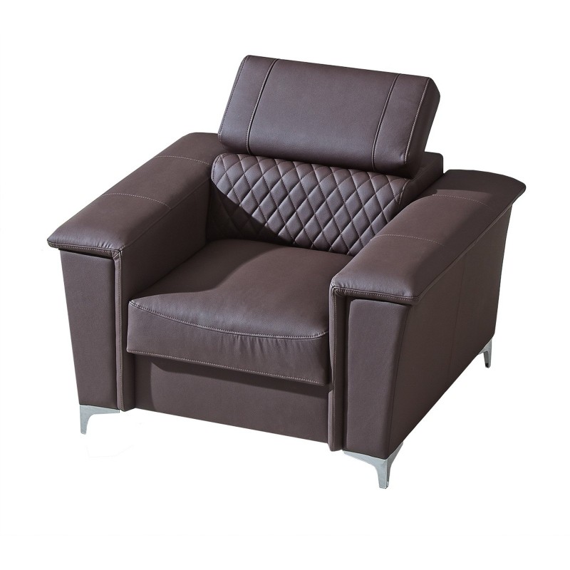 Fotel Mykynos z pikowanym oparciem 