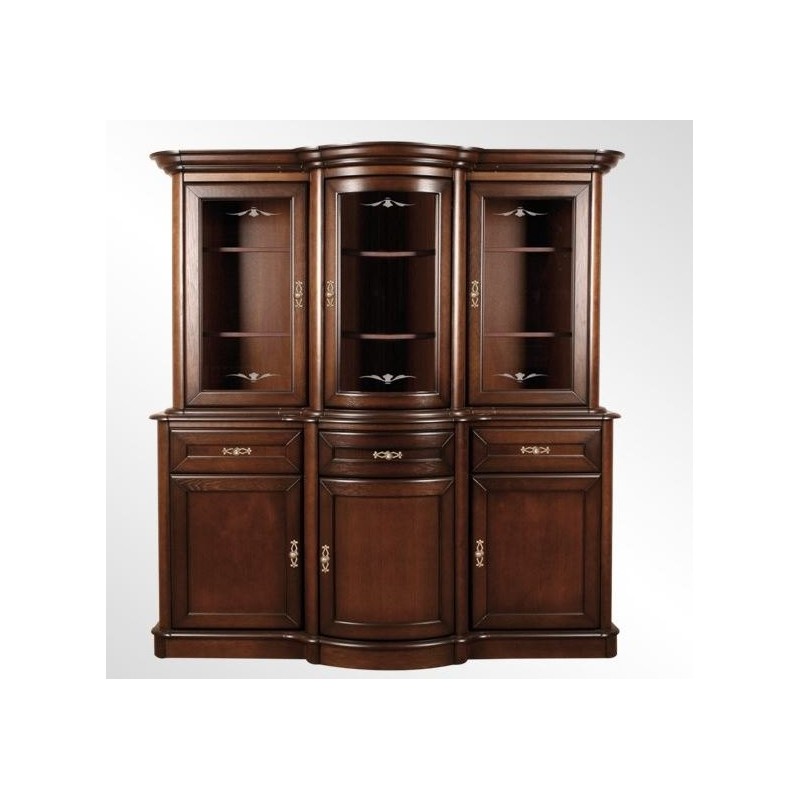 Komoda Nefryt 180 3D3S + witryna 3D