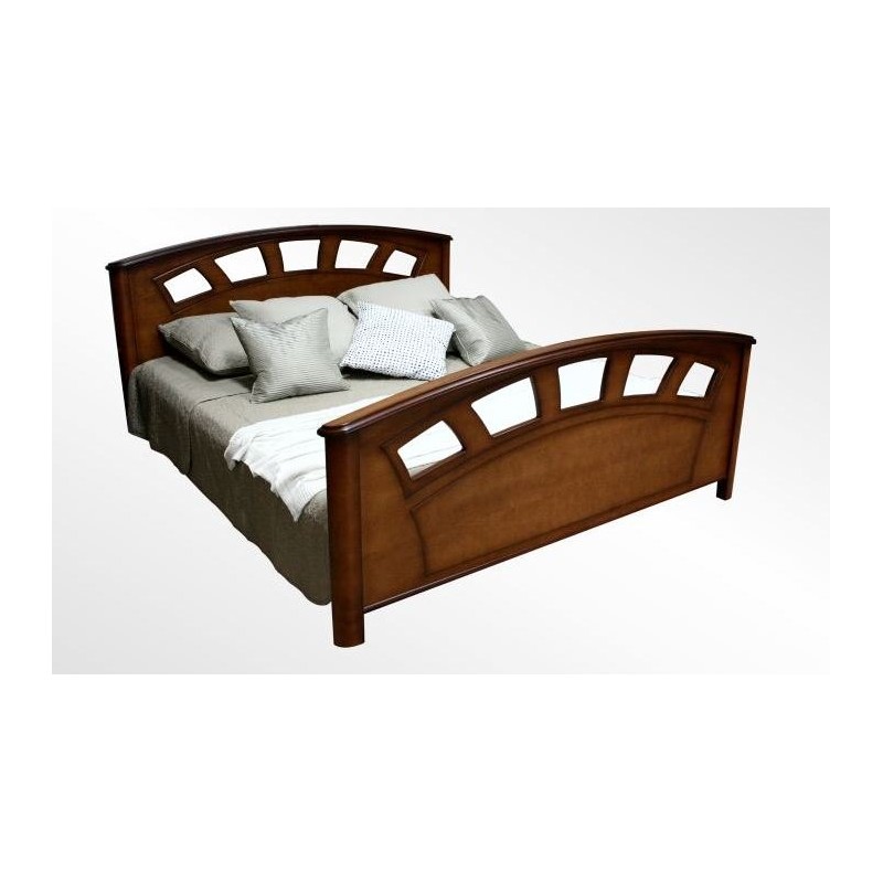 Drewniane łóżko Nefryt 