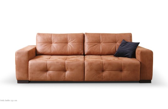 Nowoczesna sofa Indio z głębokimi pikowaniami 251 cm