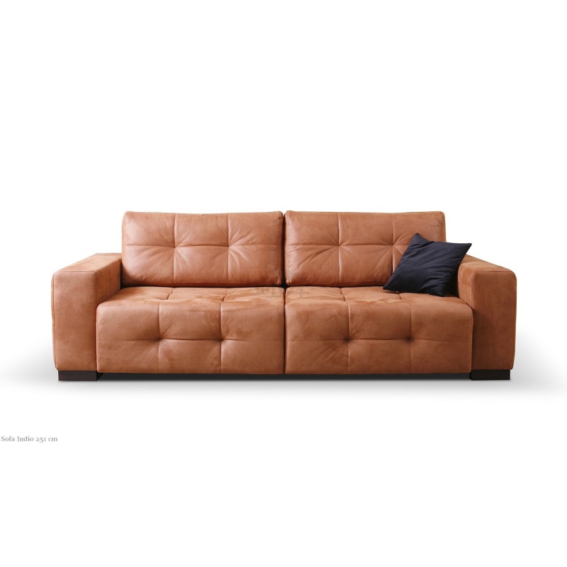 Nowoczesna sofa Indio z głębokimi pikowaniami 251 cm