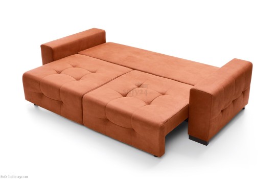 Sofa Indio po rozłożeniu funkcji spania