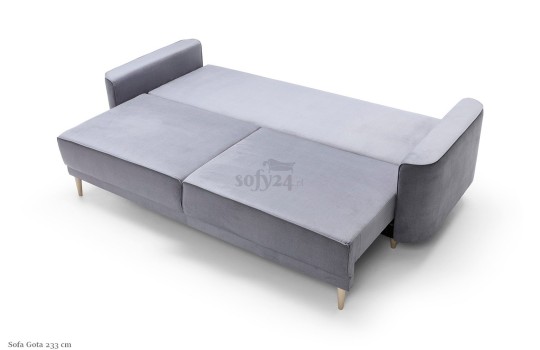 Sofa Gota po rozłożeniu funkcji spania 