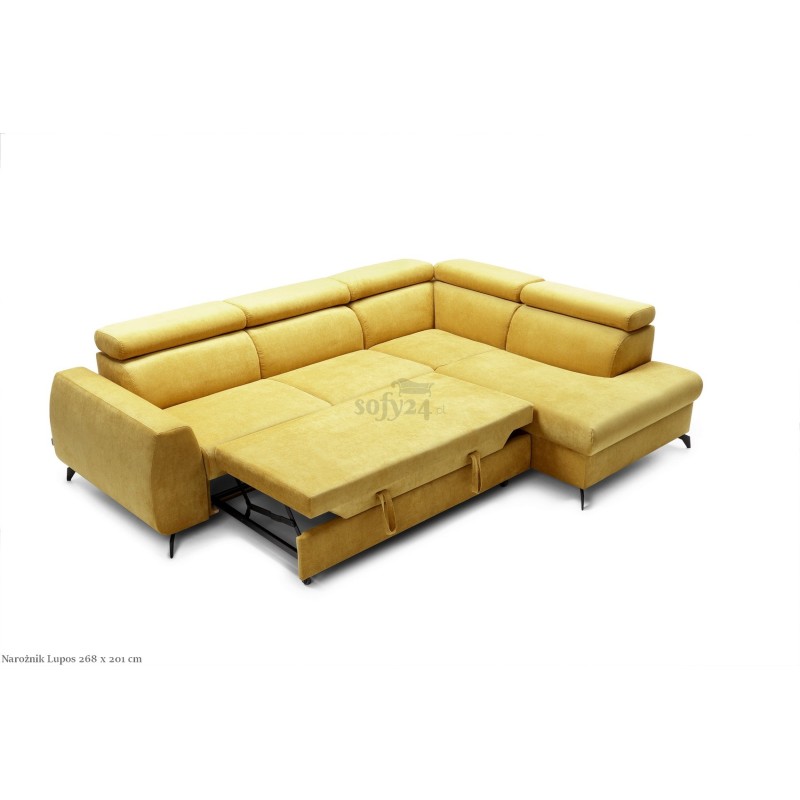 Funkcja spania w narożniku Lupos