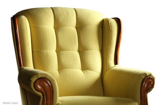 Pikowane oparcie fotela Enzo