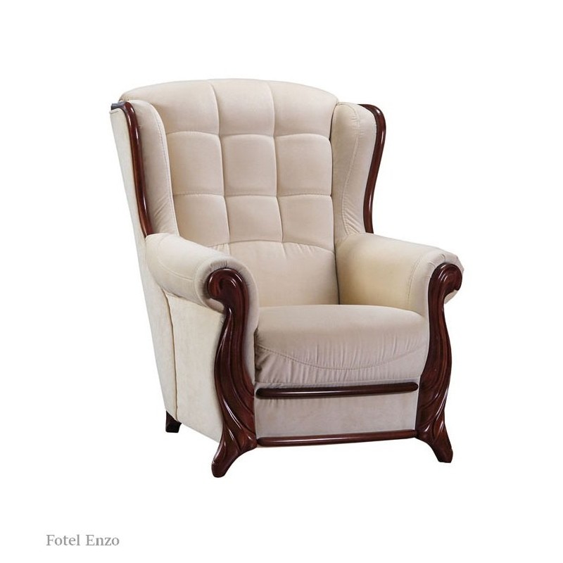 Fotel Enzo w kolorze ecru