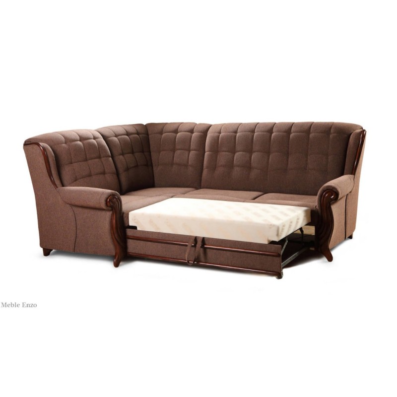 Narożnik Enzo 2R1 po rozłożeniu funkcji spania 