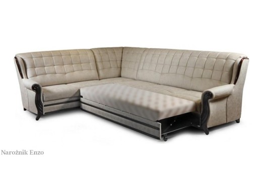 Narożnik Enzo 3R2 po rozłożeniu funkcji spania