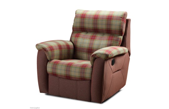 Fotel Jupiter z siedziskiem i oparciem w kratę 
