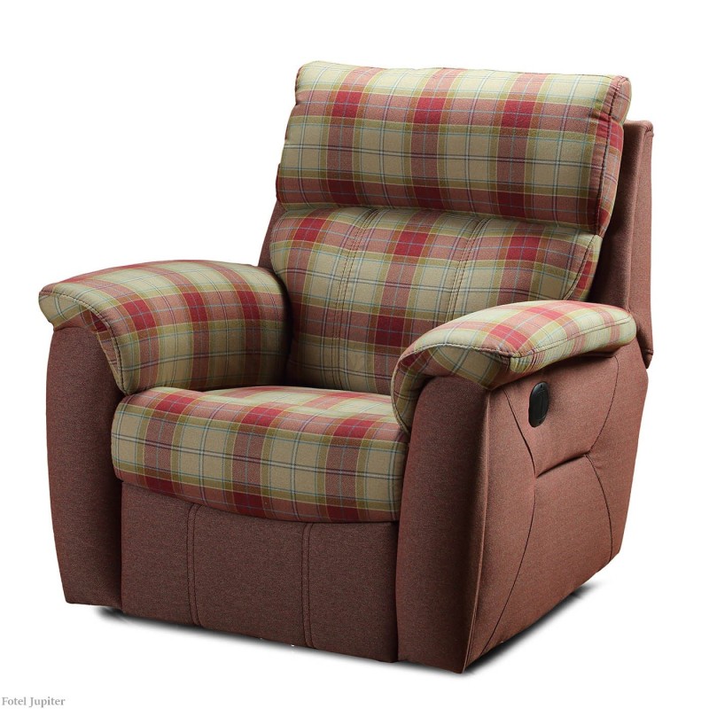 Fotel Jupiter z siedziskiem i oparciem w kratę 