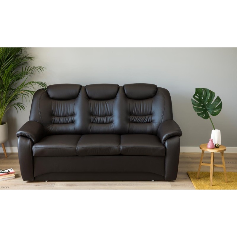 Czarna sofa Parys 3R
