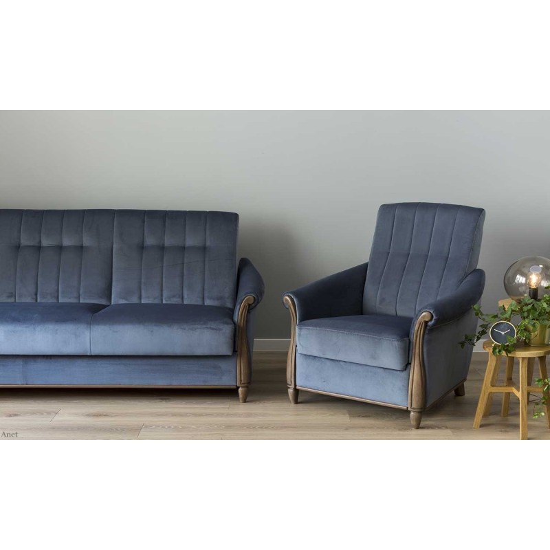 Wersalka w komplecie z fotelem Anet