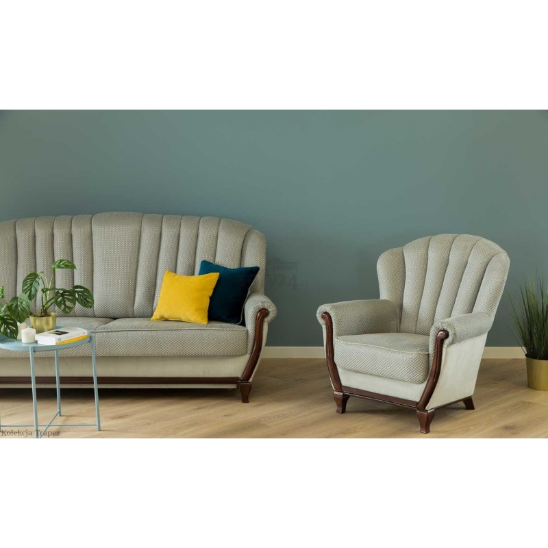 Sofa i fotel Trapez