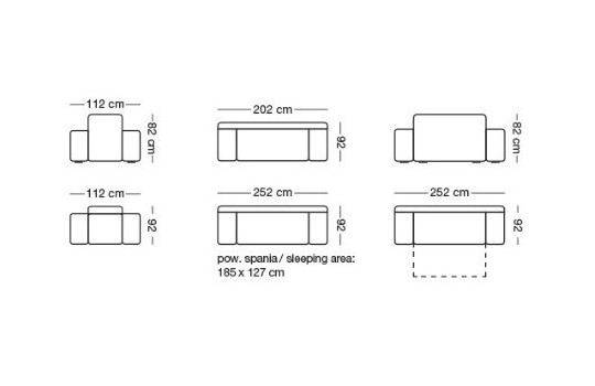 Wymiary mebli Rimini