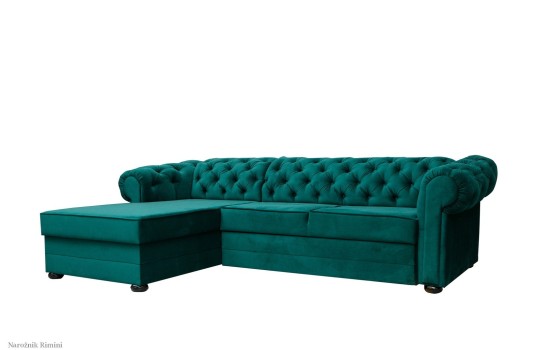 sofa z szezlongiem chesterfield 