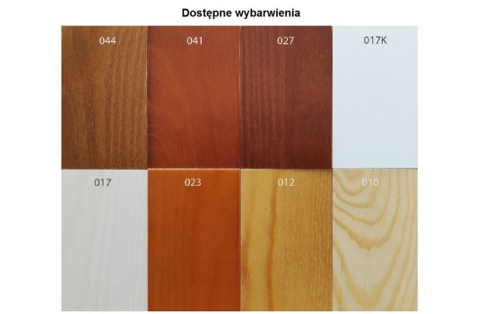 Dostępne wybarwienia 