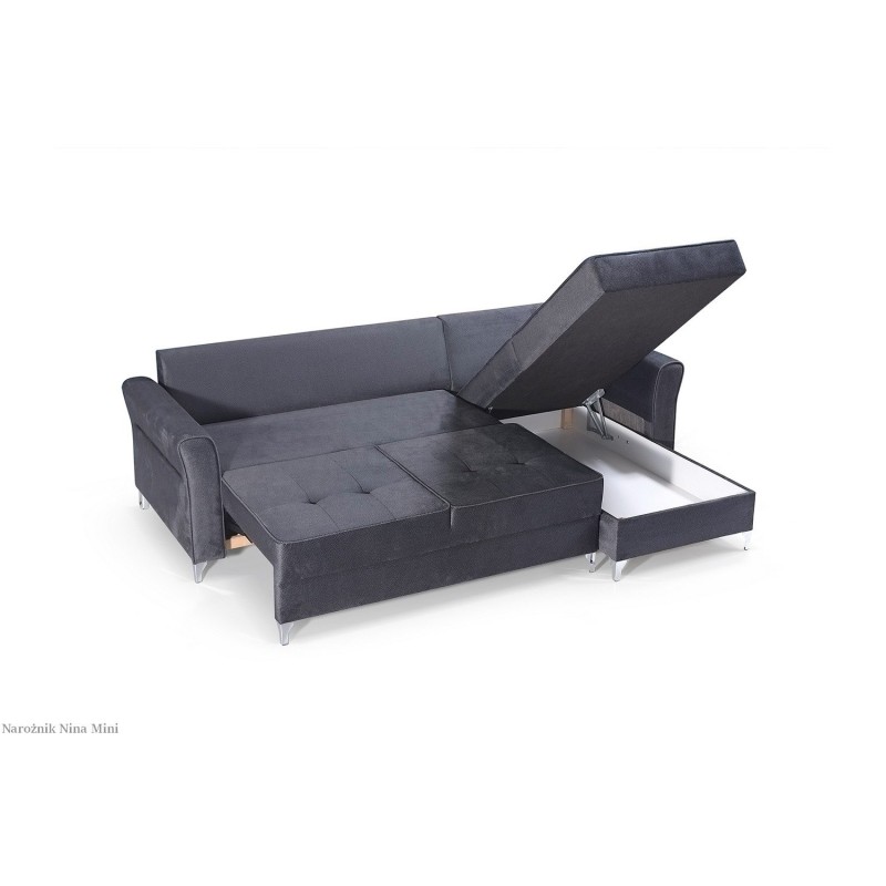 Narożnik Nina Mini po rozłożeniu funkcji spania