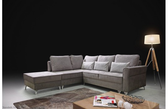 Narożnik Nina z pufą 259 x 250 cm z f.spania