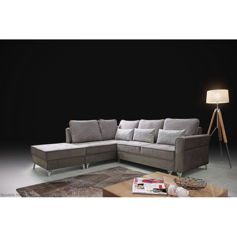 Narożnik Nina z pufą 259 x 250 cm z f.spania