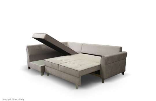 Narożnik Nina po rozłożeniu funkcji spania