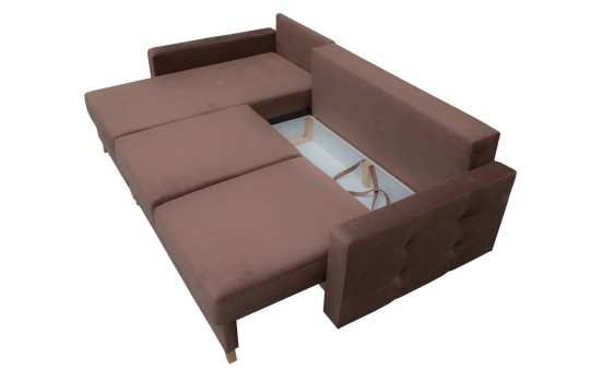 Pojemnik i funkcja spania w narożniku Marta