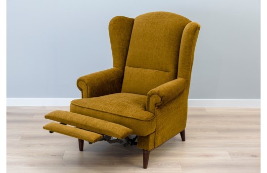 Fotel Denis po rozłożeniu funkcji relaks