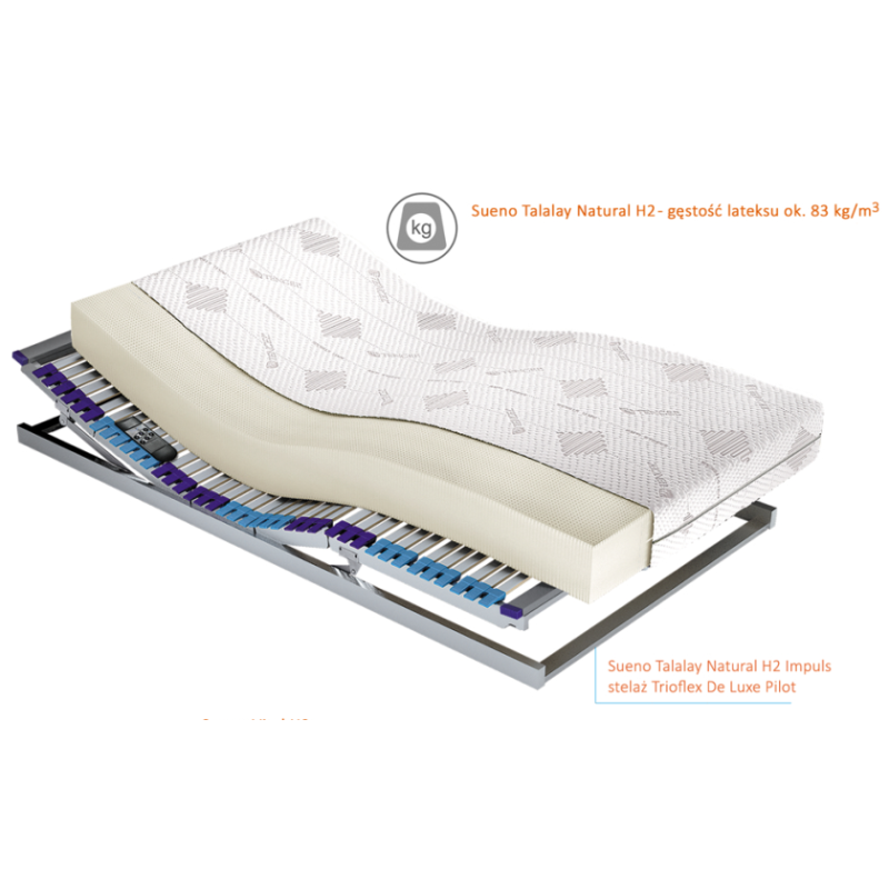 Schemat materaca Sueno Talalay Natural