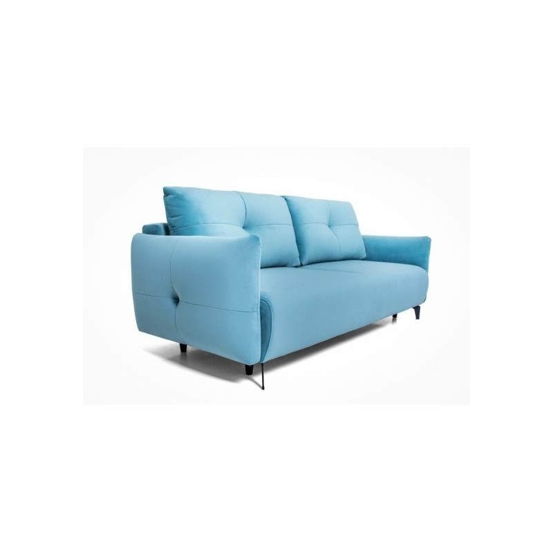 Niebieska skandynawska sofa Cetra 220 cm