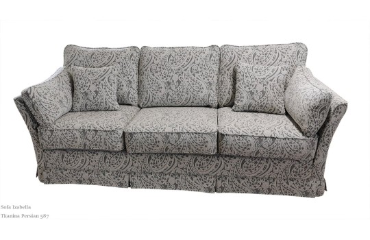 Sofa rozkładana 3 w tkaninie Persian