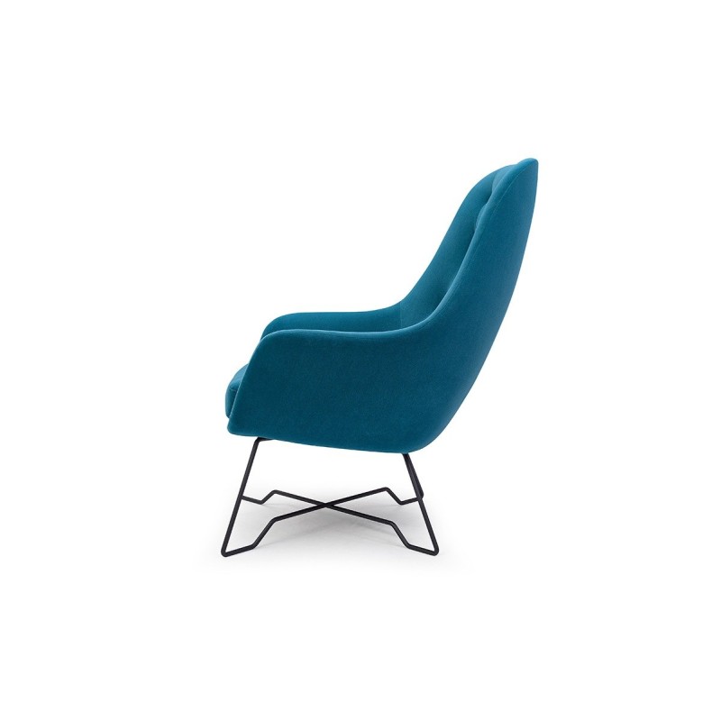 fotel z tapicerowanymi plecami Elza 