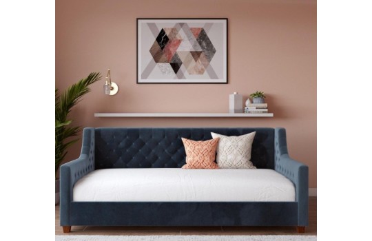 Pikowane łóżko sofa Parma