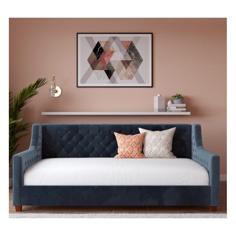 Pikowane łóżko sofa Parma