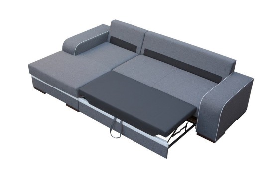 Narożnik Genf po rozłożeniu funkcji spania