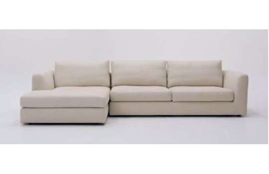 kremowy nowoczesny narożnik 