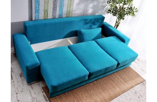 Sofa rozkładana z pojemnikiem 