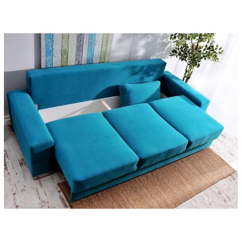 Sofa rozkładana z pojemnikiem 