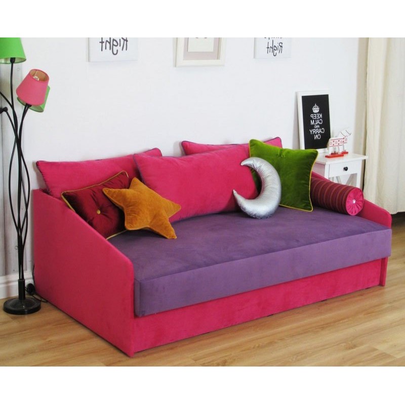 Sofa młodzieżowa z dużym pojemnikiem Pluto 