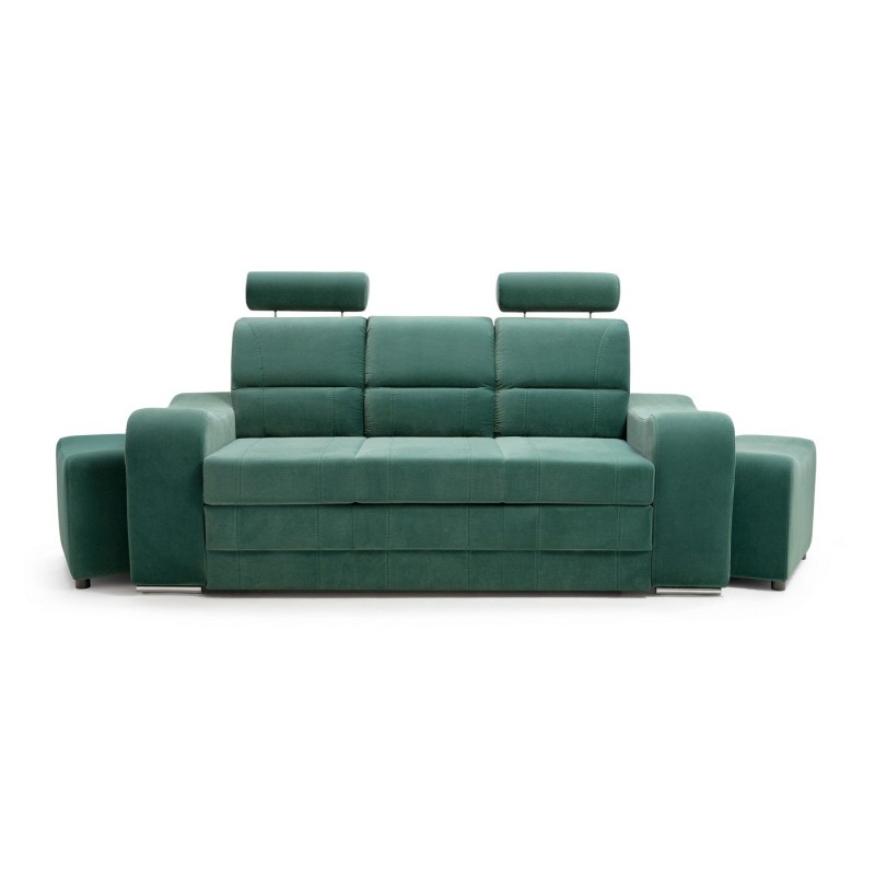 Sofa Marcel z dwoma pufami