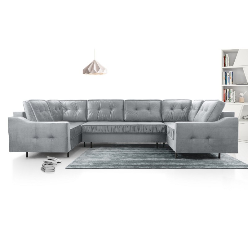 Szary narożnik w kształcie U - Hubert