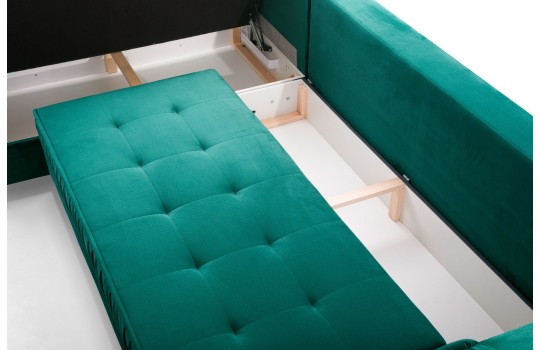 Duzy pojemnik na pościel w narożniku Hubert 