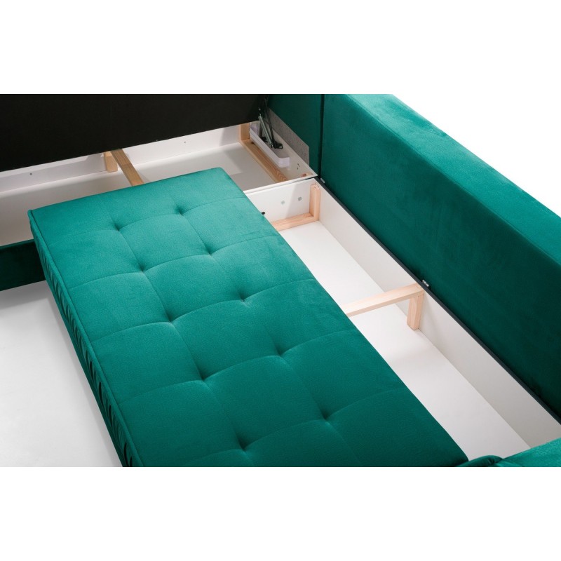 Duzy pojemnik na pościel w narożniku Hubert 