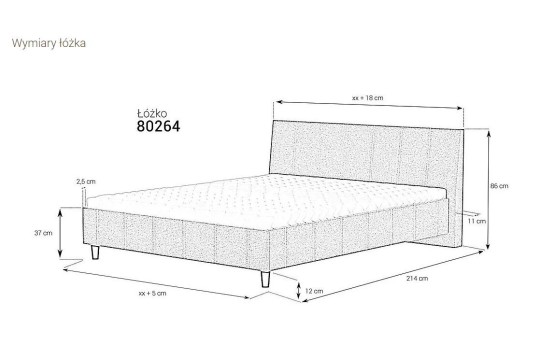 Łóżko podwójne do sypialni 
