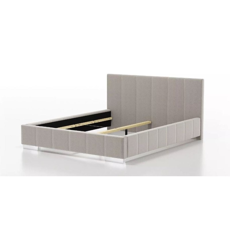 łóżko z przeszyciami 