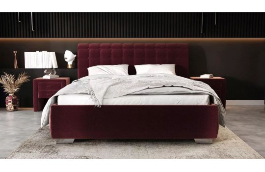 łóżko welurowe 