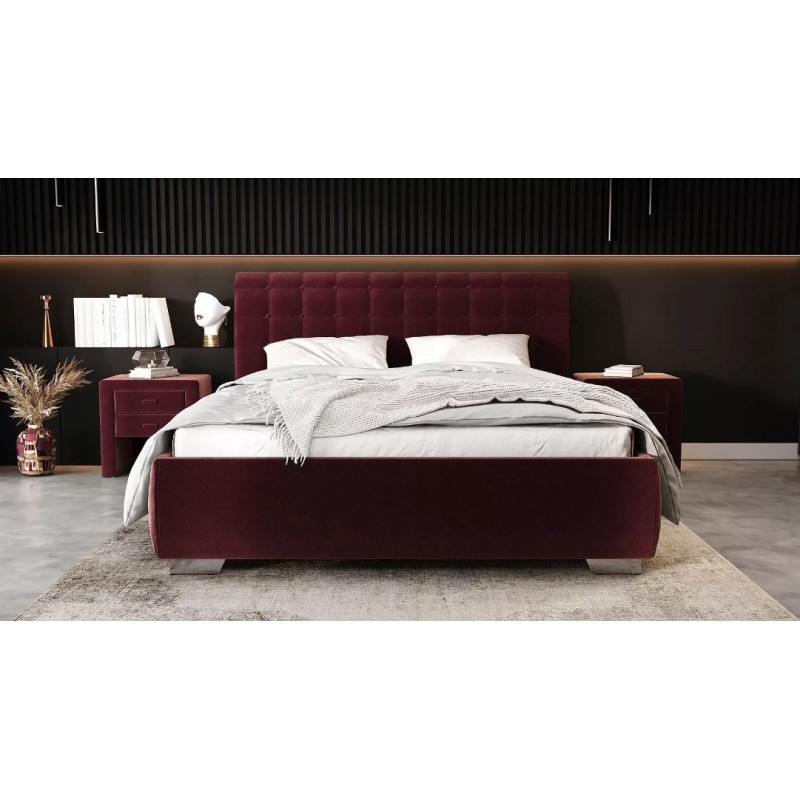 łóżko welurowe 