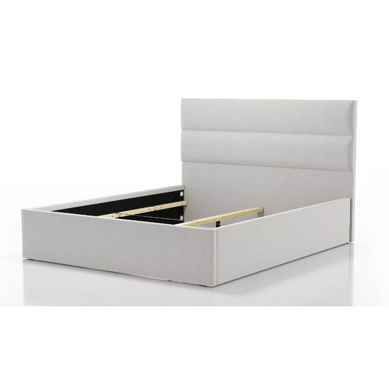 łóżko z wysokim zagłówkiem 