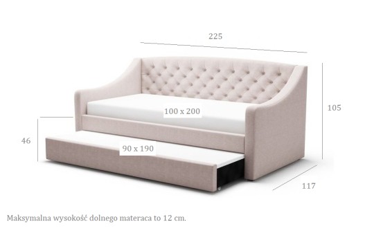 Łózko wysuwane Ruso 