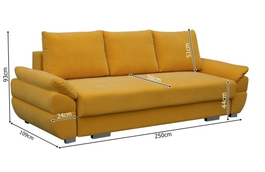 Sofa Leknes wymiary