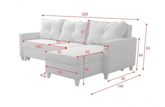 narożnik do niewielkiego salonu 