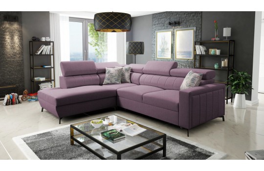 Narożnik w kolorze brudny róż 